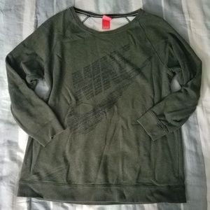 Olive green Nike oversized sweater